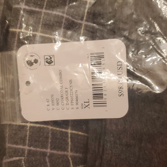 Free People Chill Evening PJ Set/ Charcoal Combo - Picture 7 of 10